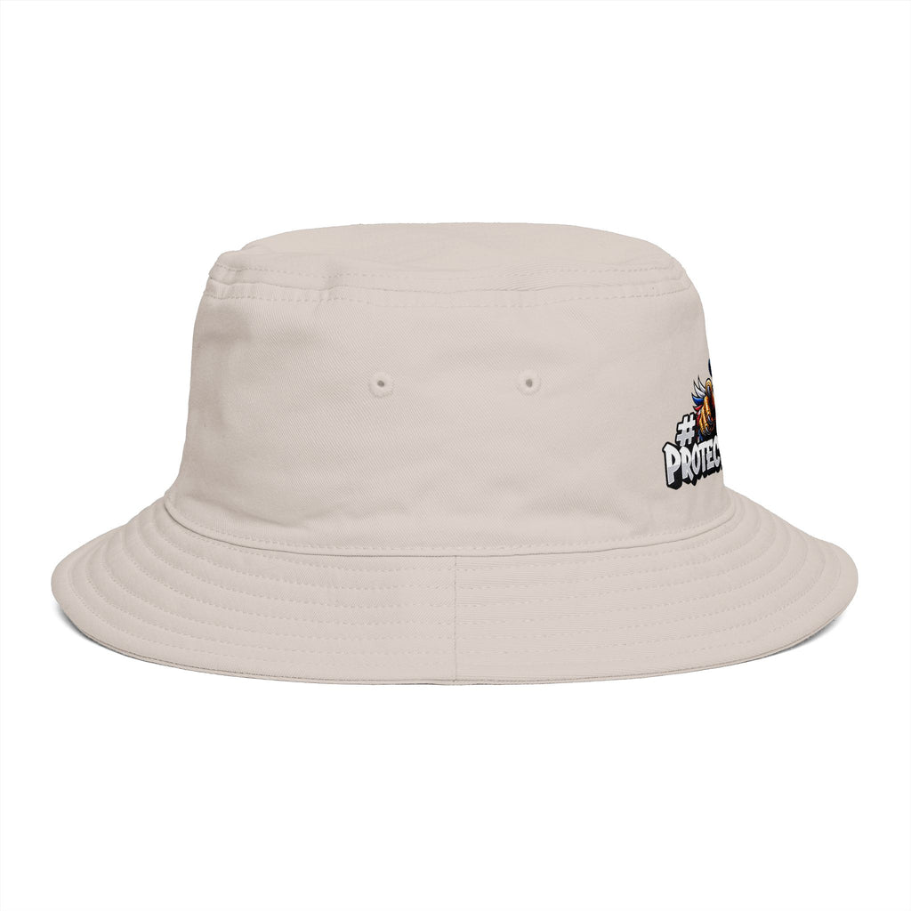 Protect The Bird Patriotic Eagle Bucket Hat — American Flag Uncle Sam Design