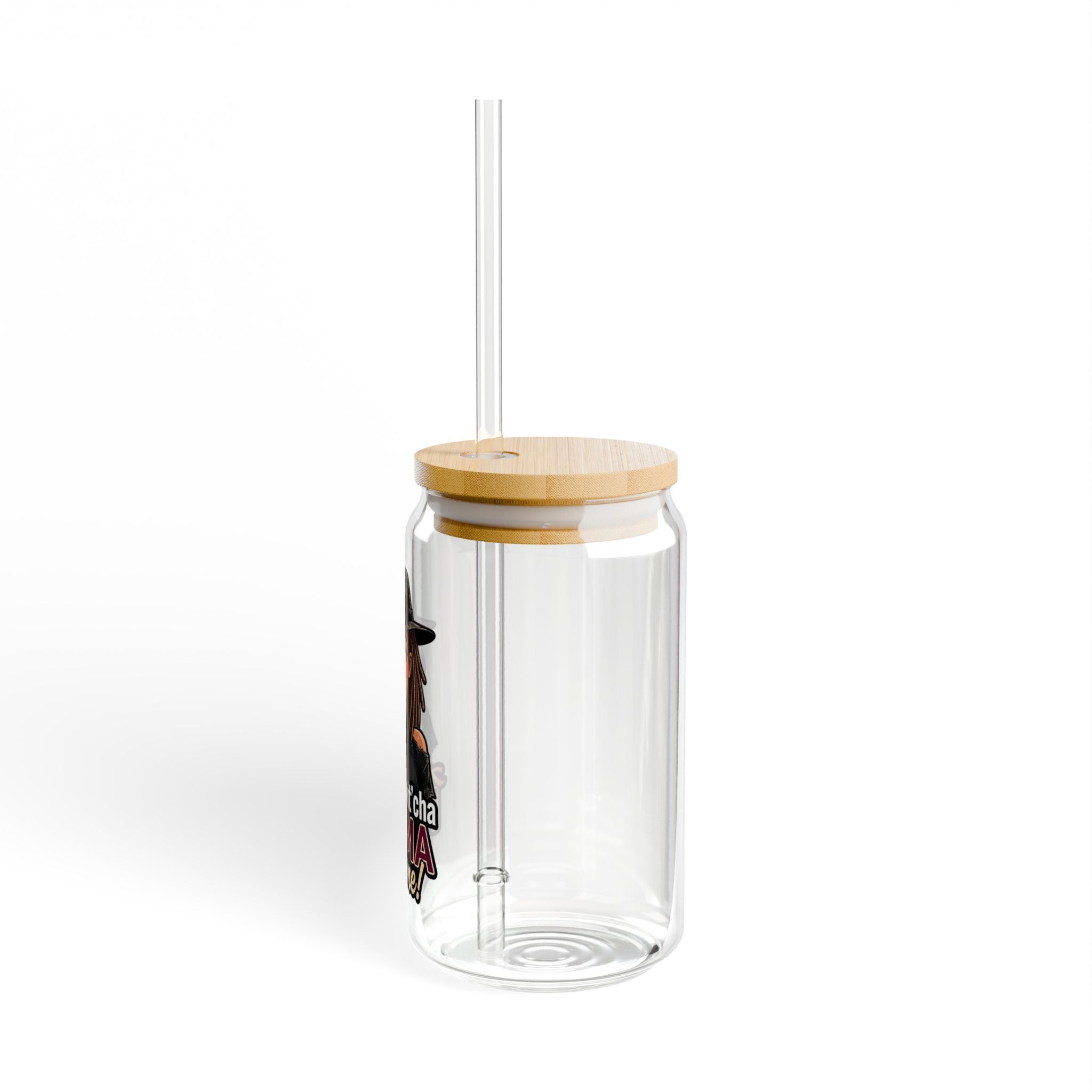 Sipper Glass — "Arga Wit'cha Mama Not Me" Black 16oz Travel Tumbler