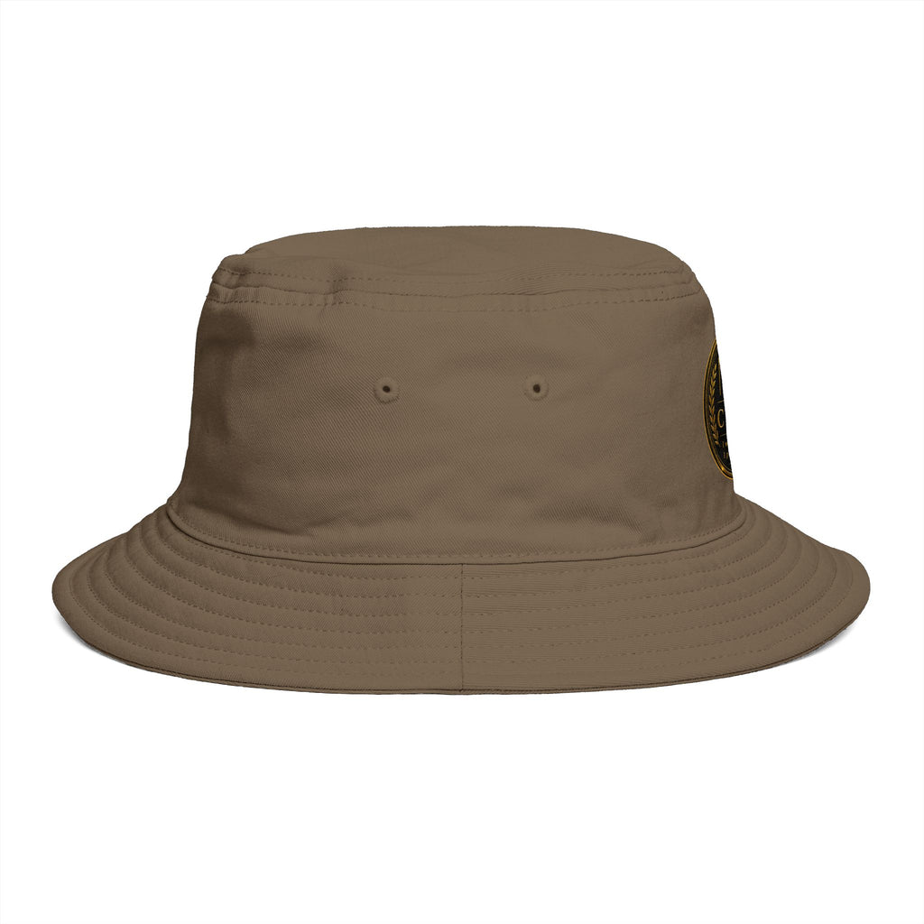 Me -uh- CRATS Bucket Hat — Vintage Gold Crest Signature Edition