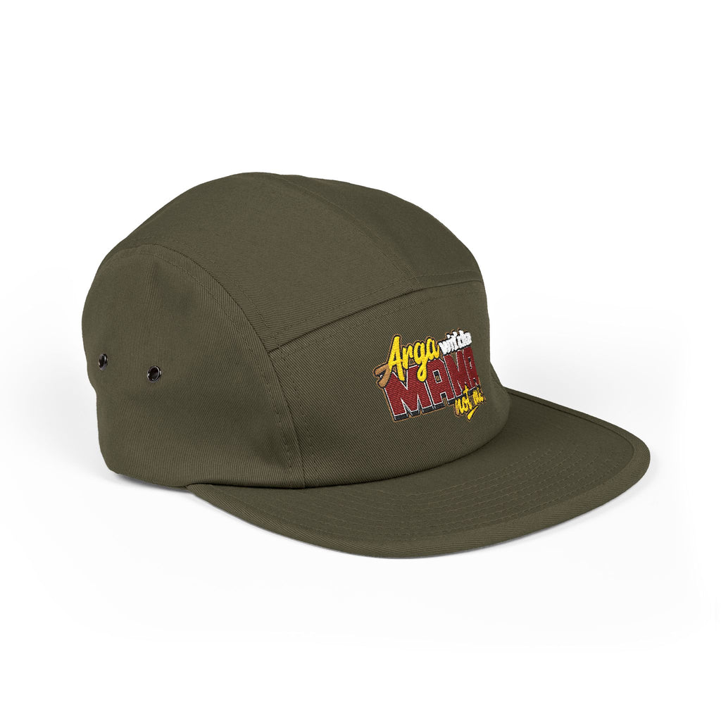 5-Panel Cap — Arga wit'cha MAMA not me Embroidered Trucker Hat