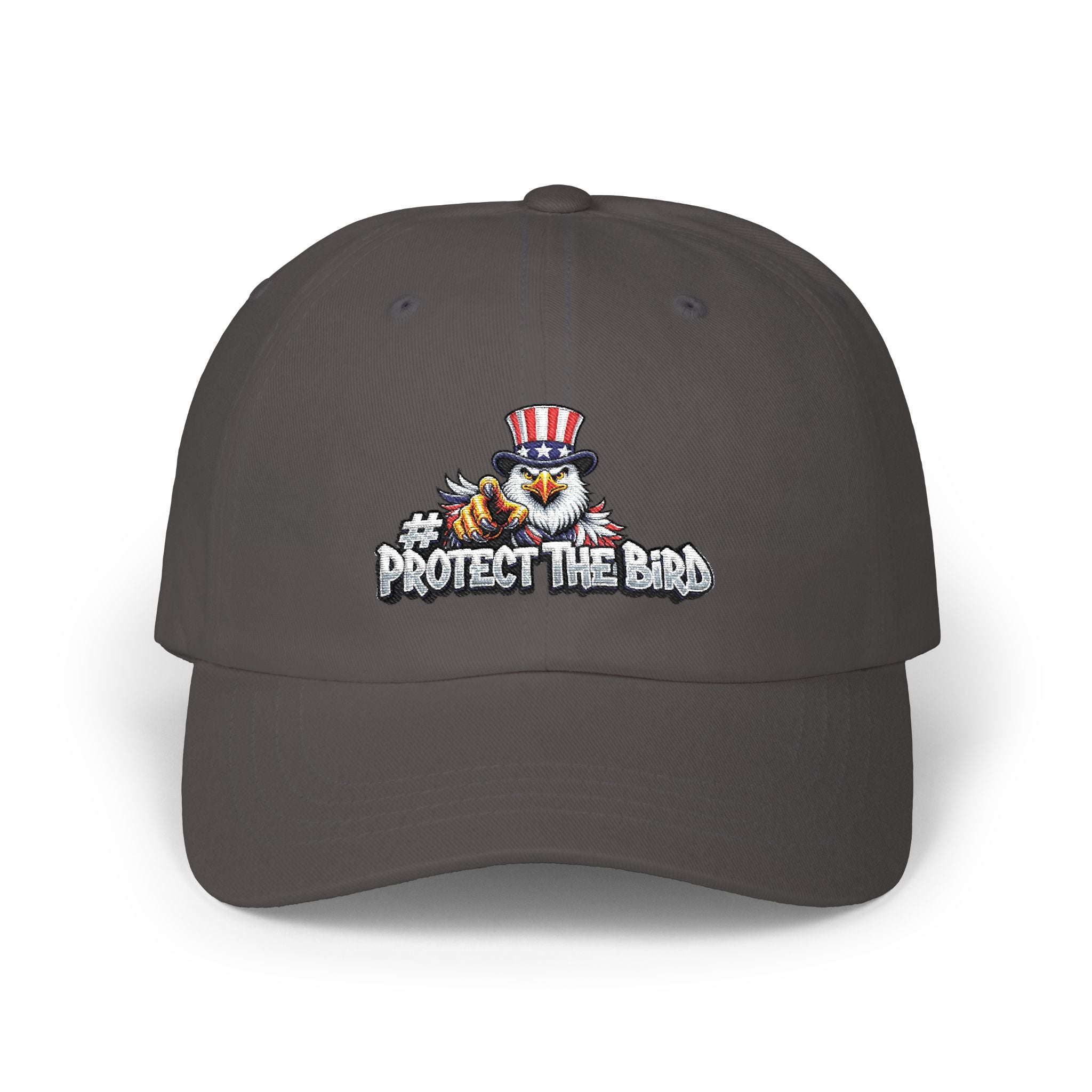 Protect The Bird Dad Cap — Patriotic Uncle Sam Bird Baseball Hat