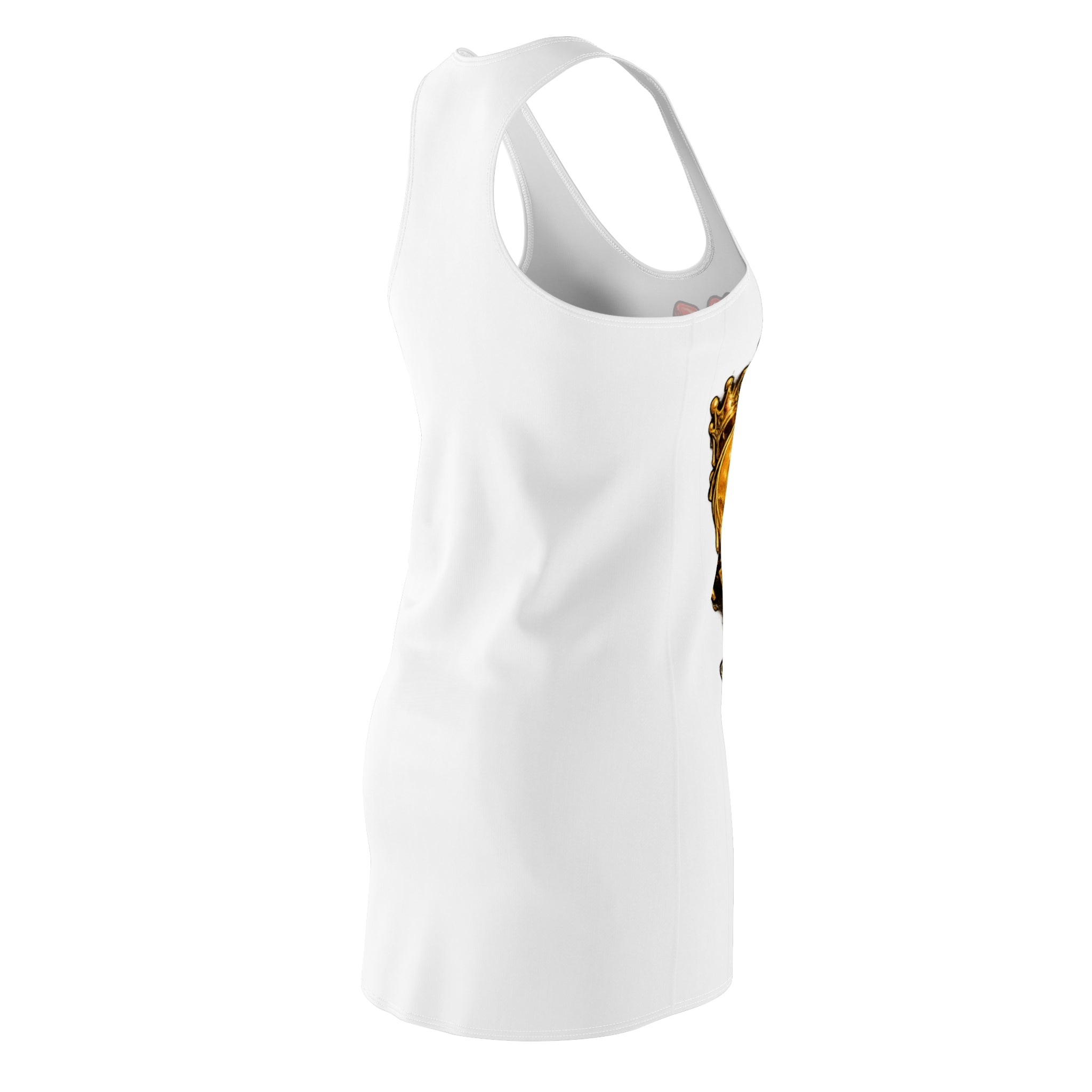 Racerback Dress — "I’m The Cream and The Crop" Retro Pin-Up Graphic