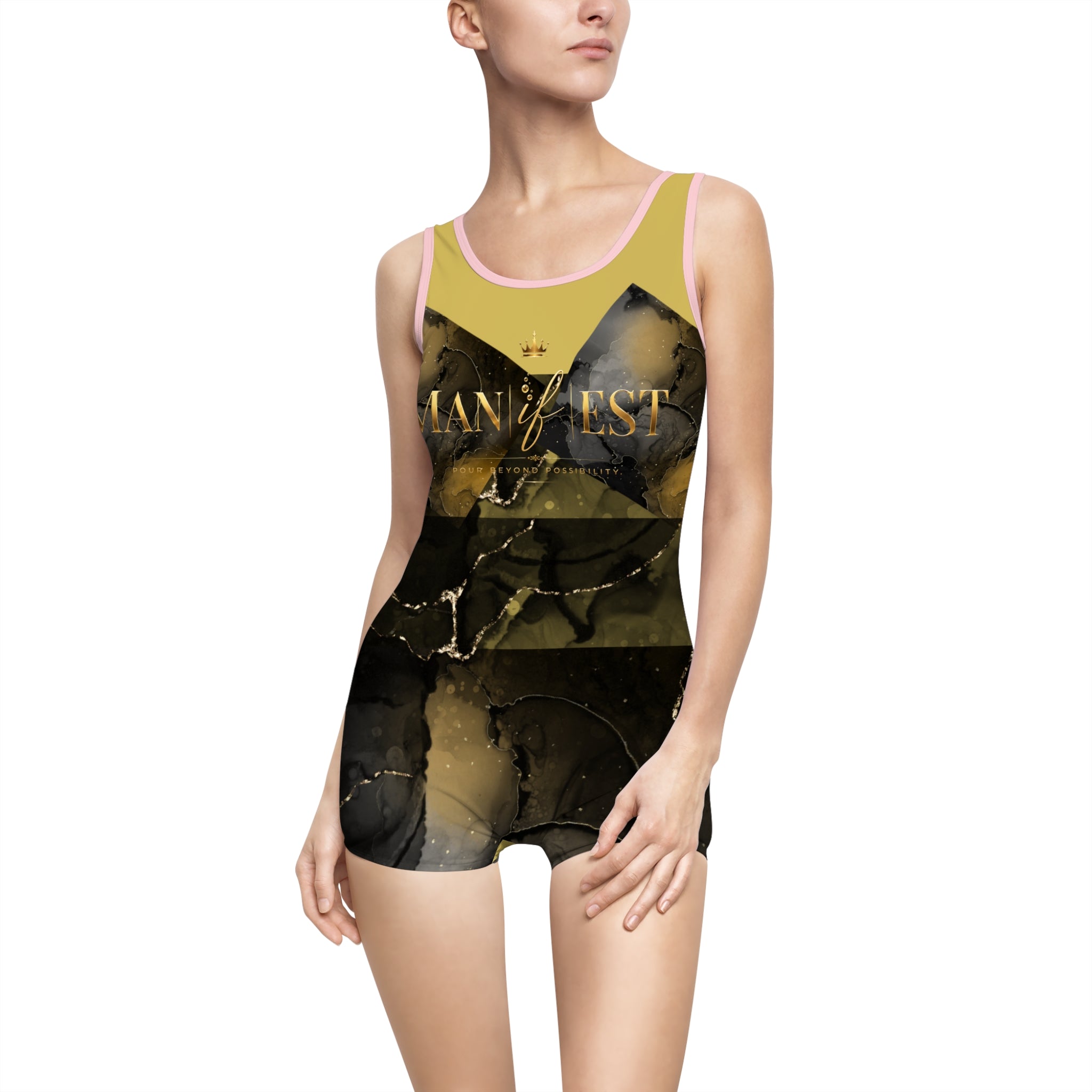 Women's "Man |if| est." Vintage Swimsuit