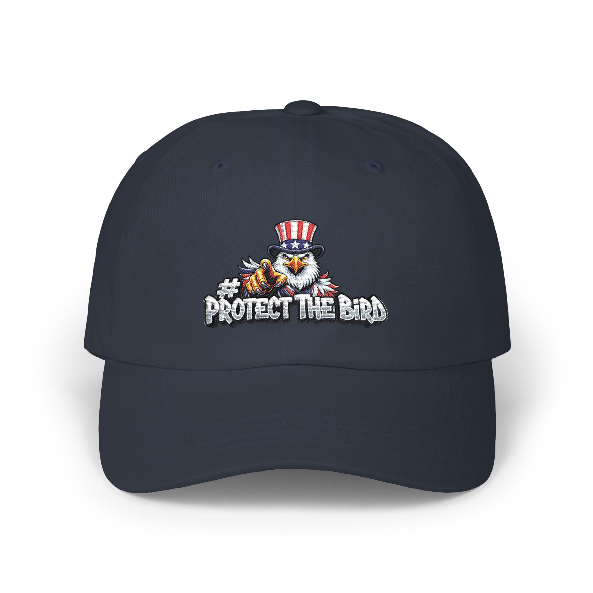 Protect The Bird Dad Cap — Patriotic Uncle Sam Bird Baseball Hat