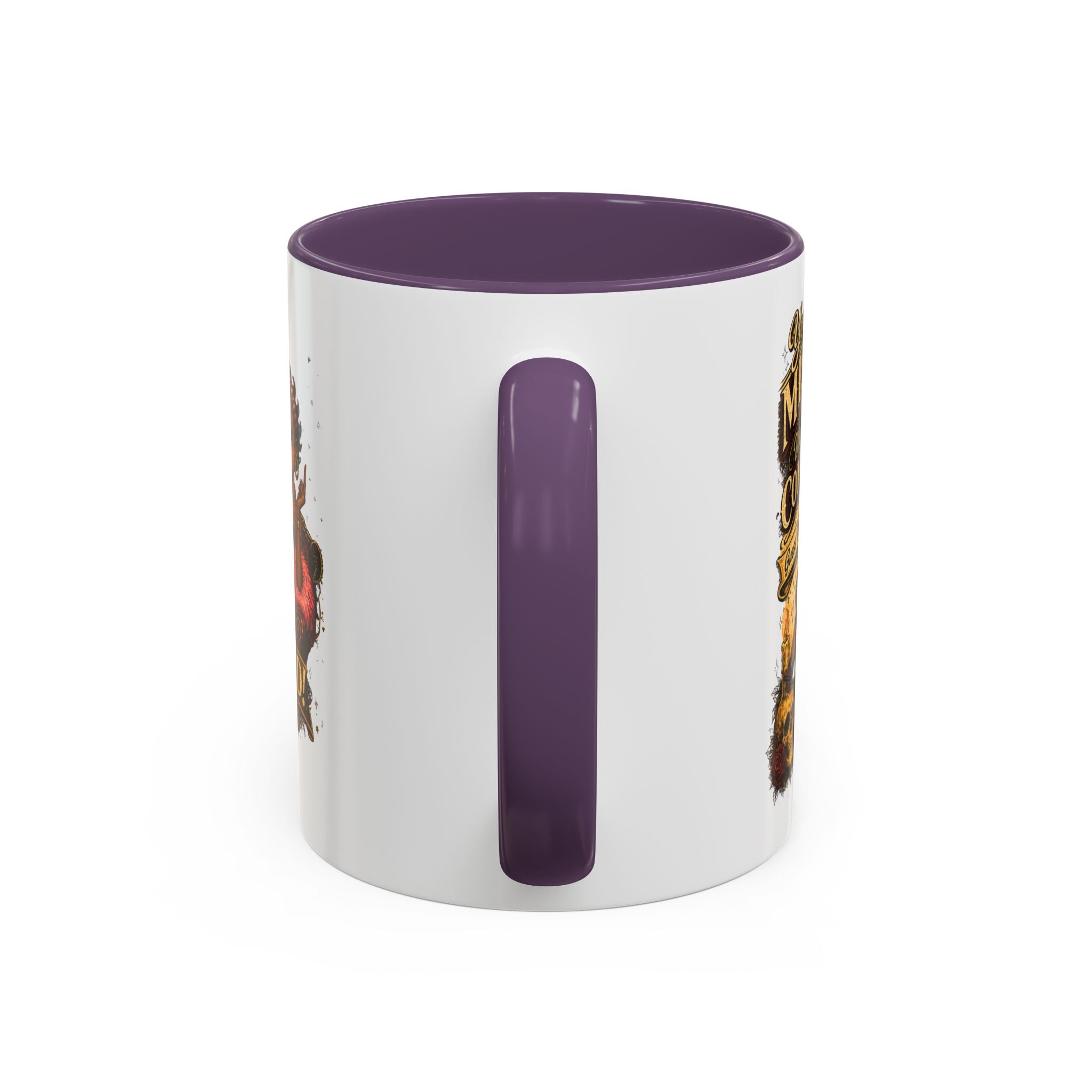 Accent Coffee Mug — "Your Misery Pays My Company" Vintage Pin-Up Gothic Coffee Mug
