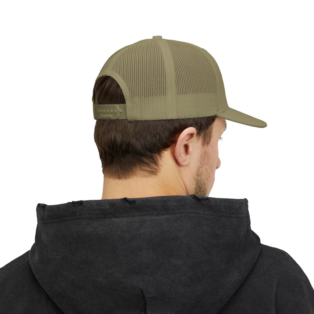 Me -uh- CRATS Signature Embroidered Retro Coin Logo Trucker Cap