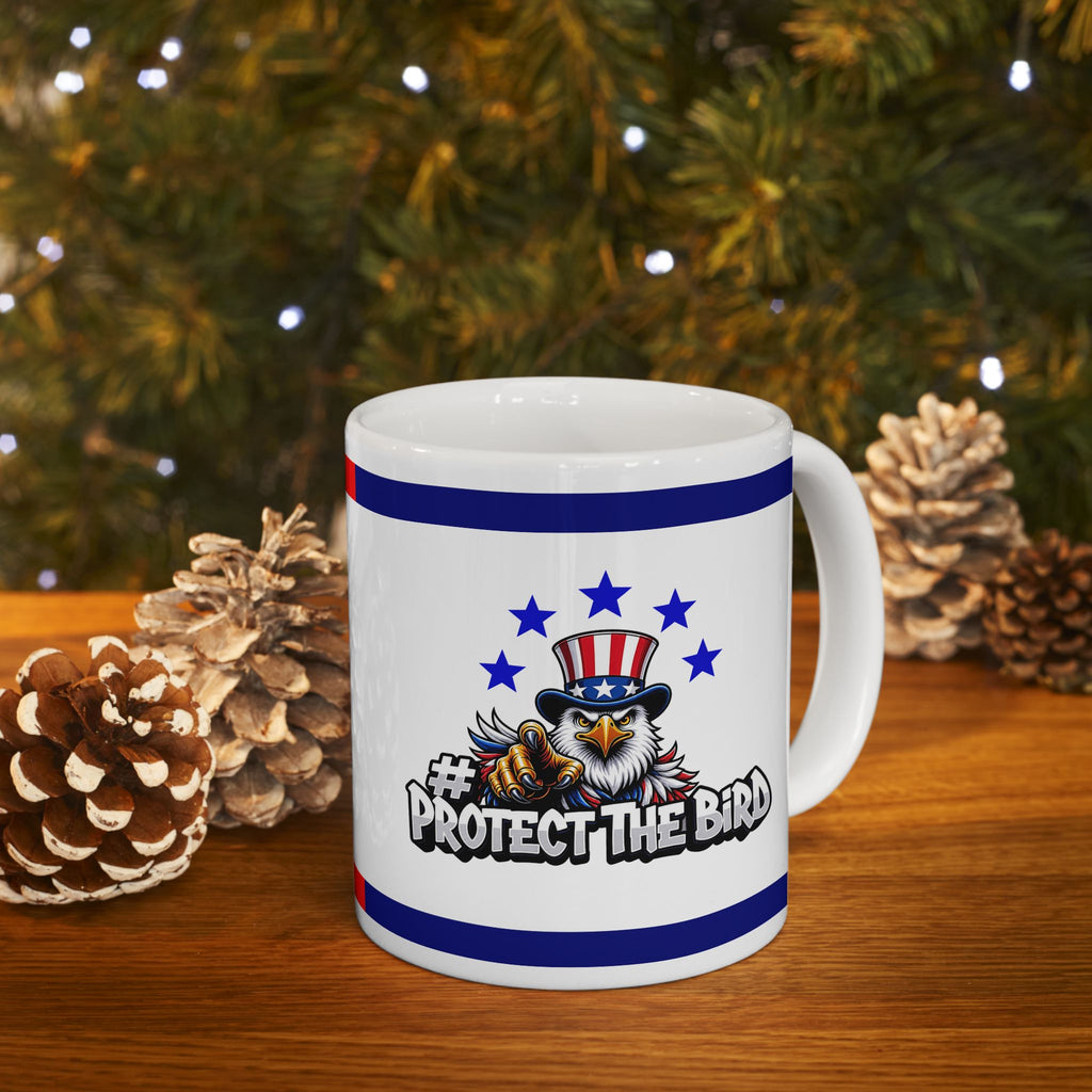 Protect the Bird Ceramic Mug, (11oz, 15oz)