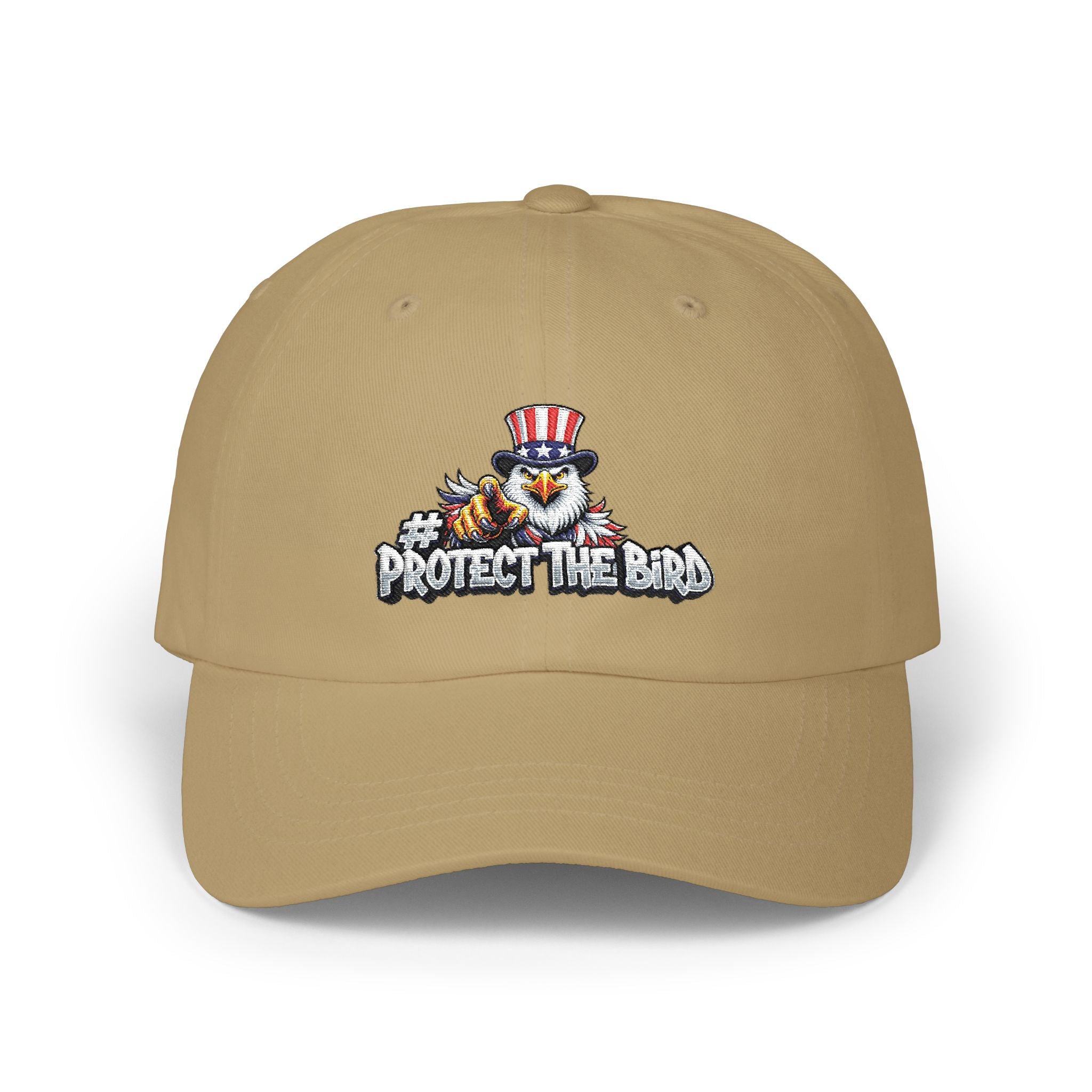 Protect The Bird Dad Cap — Patriotic Uncle Sam Bird Baseball Hat