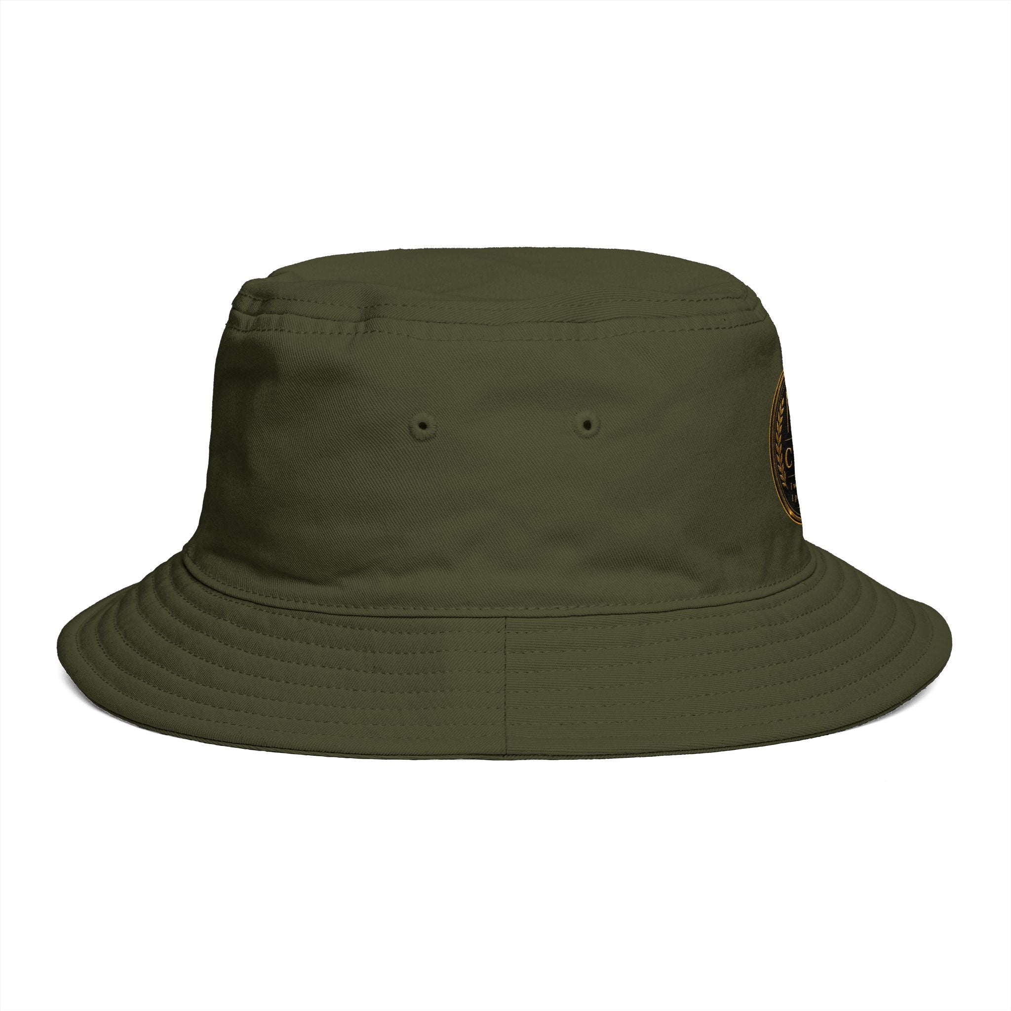 Me -uh- CRATS Bucket Hat — Vintage Gold Crest Signature Edition