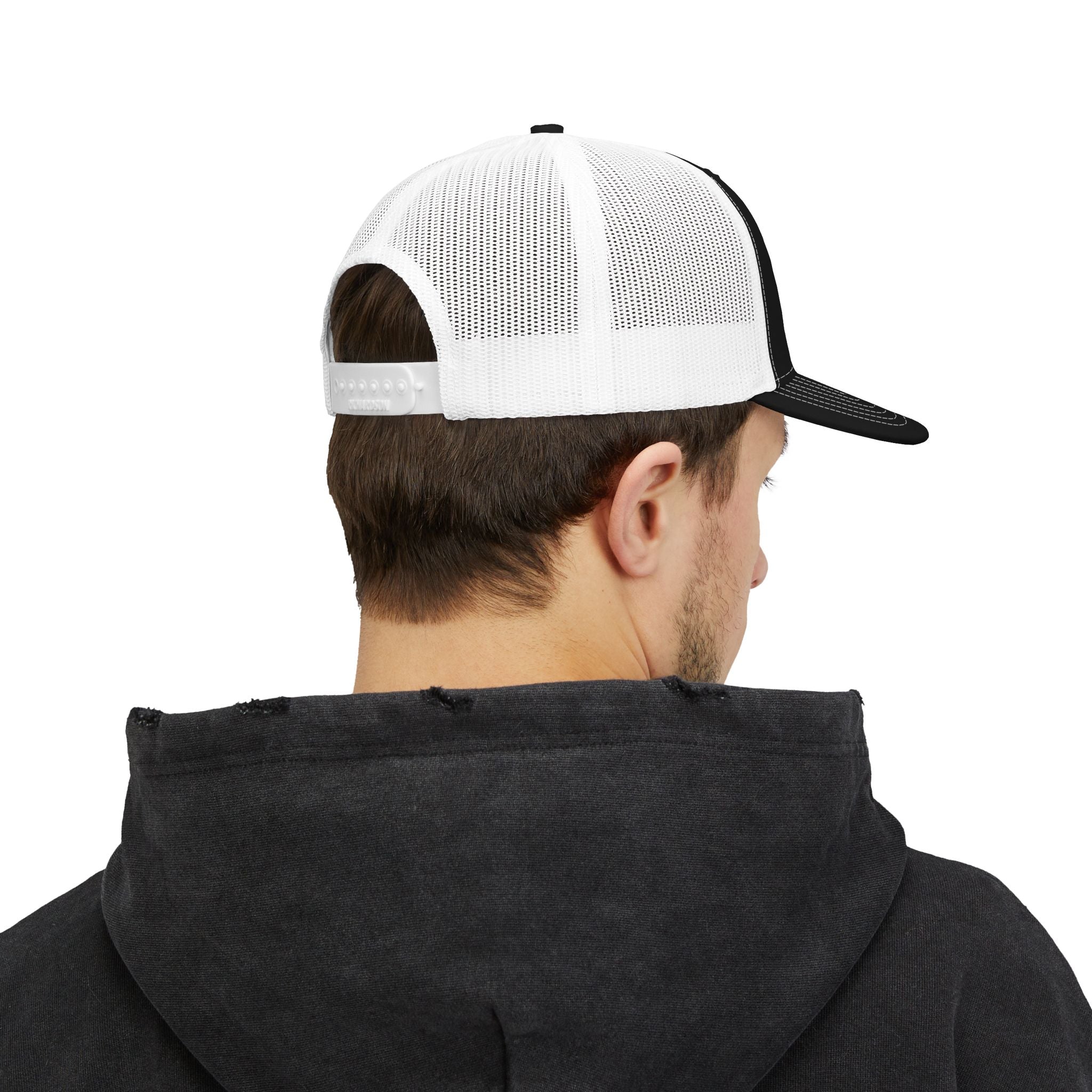 Me -uh- CRATS Signature Embroidered Retro Coin Logo Trucker Cap