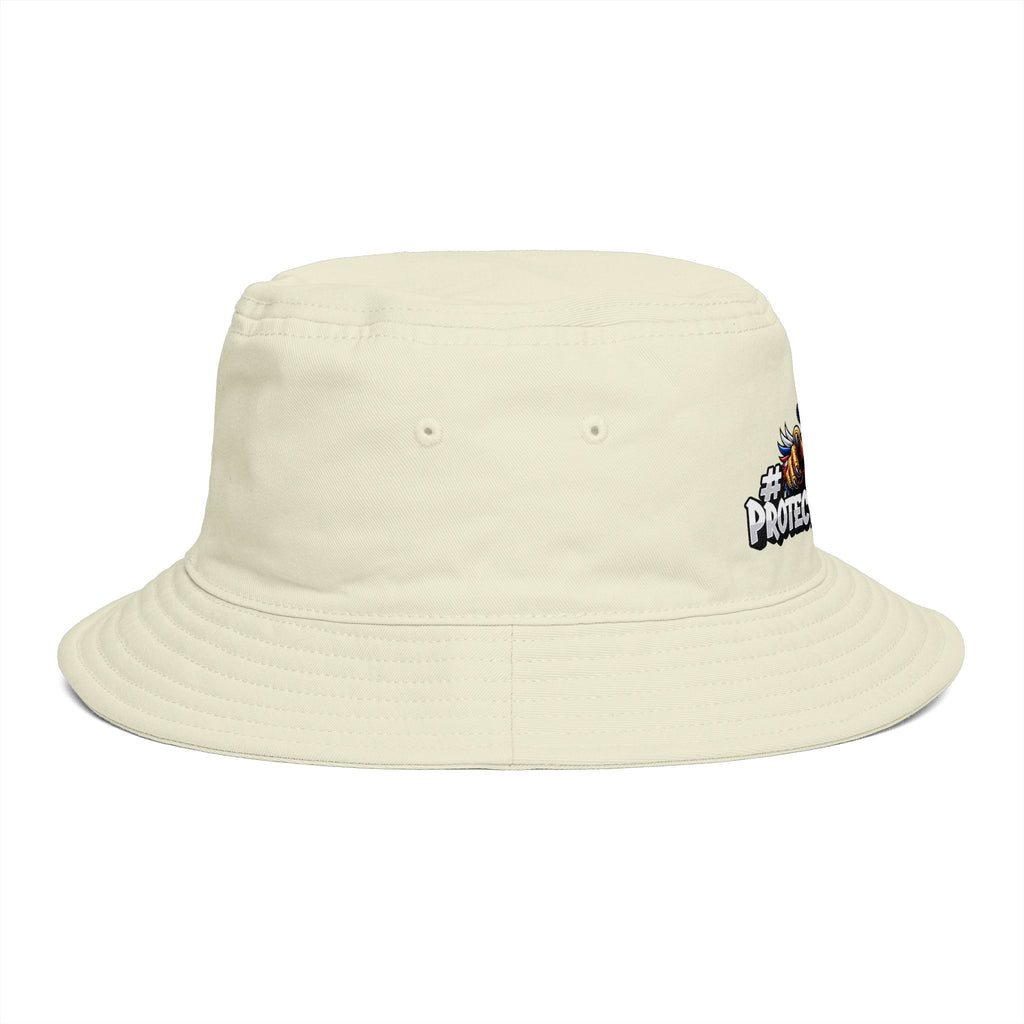 Protect The Bird Patriotic Eagle Bucket Hat — American Flag Uncle Sam Design