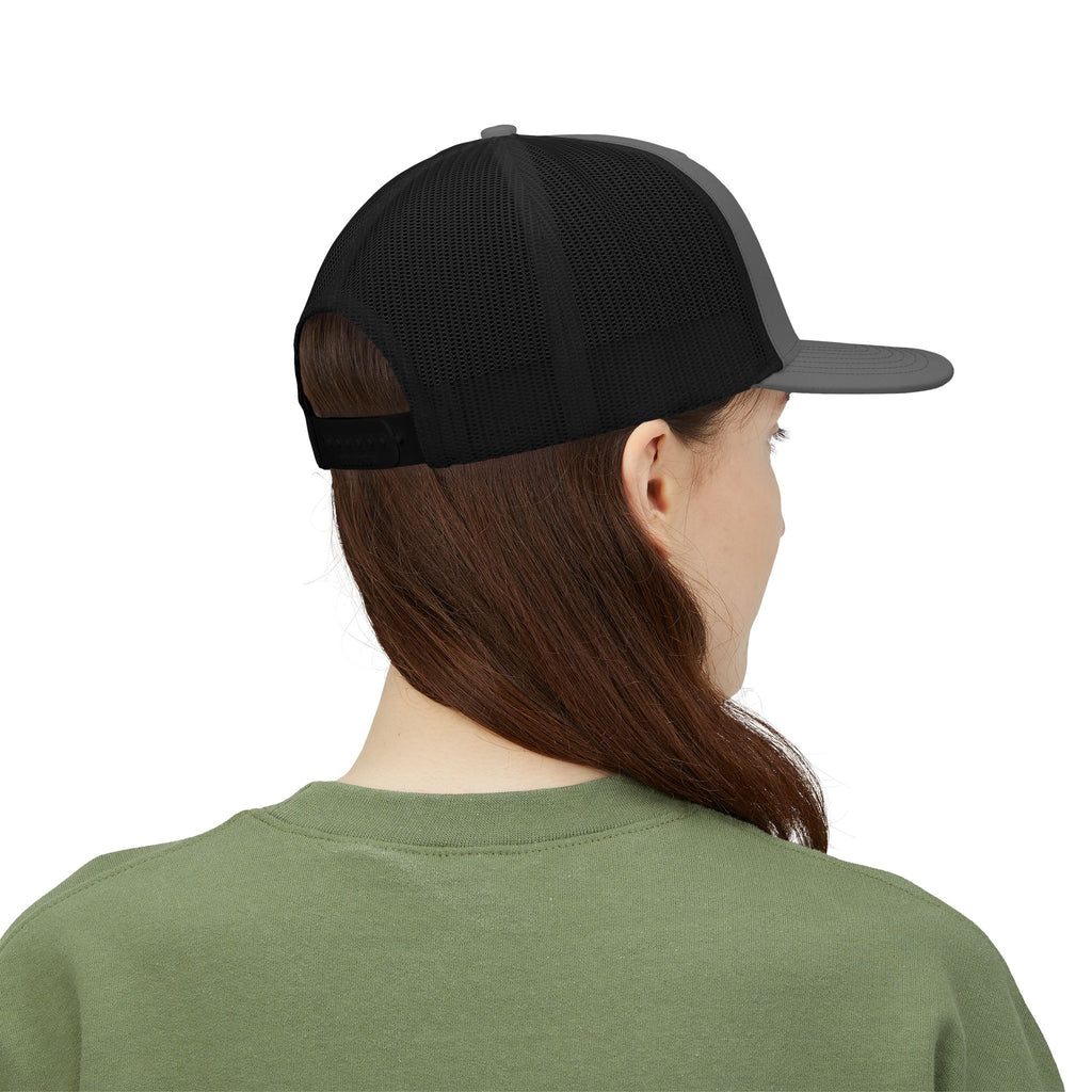 Me -uh- CRATS Signature Embroidered Retro Coin Logo Trucker Cap