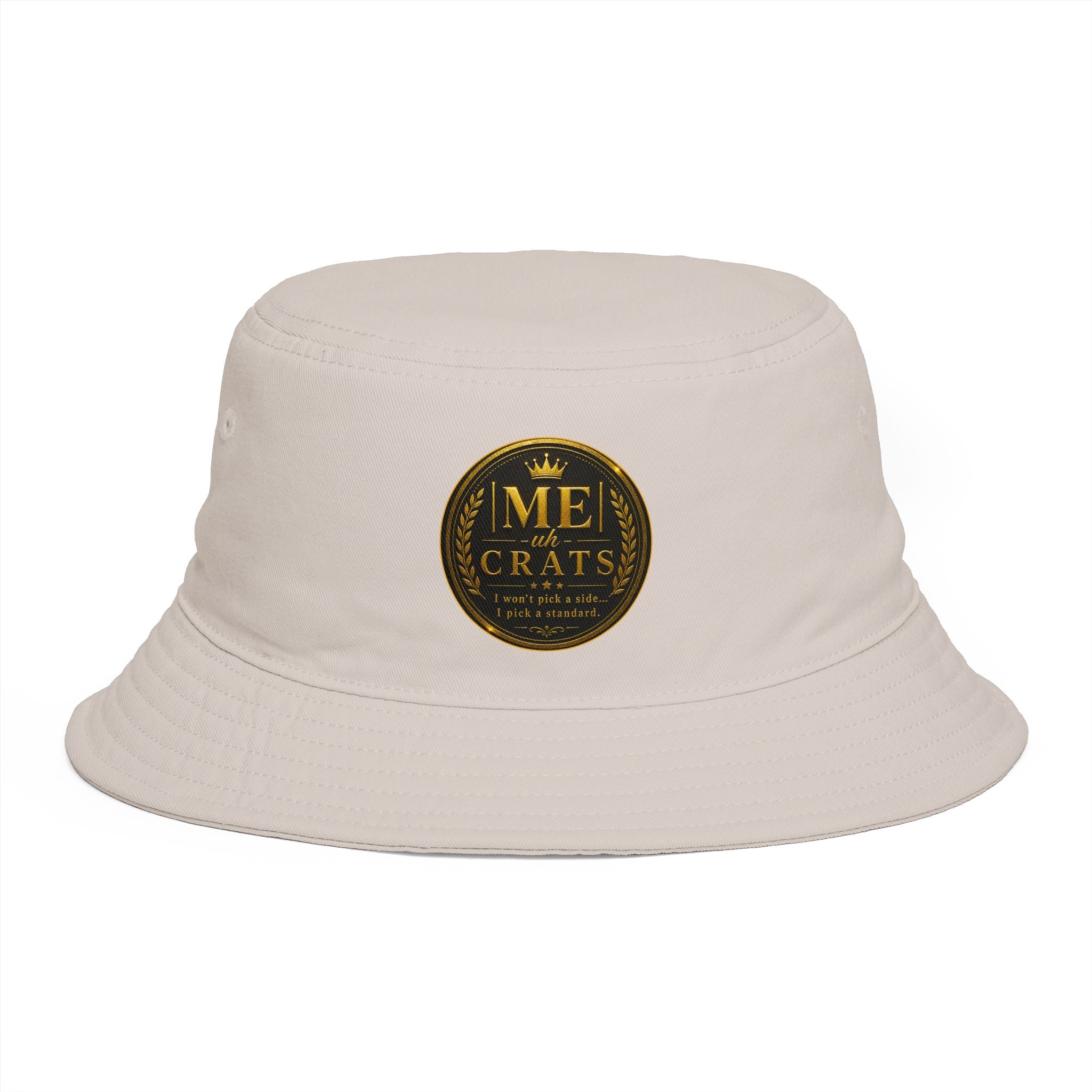 Me -uh- CRATS Bucket Hat — Vintage Gold Crest Signature Edition