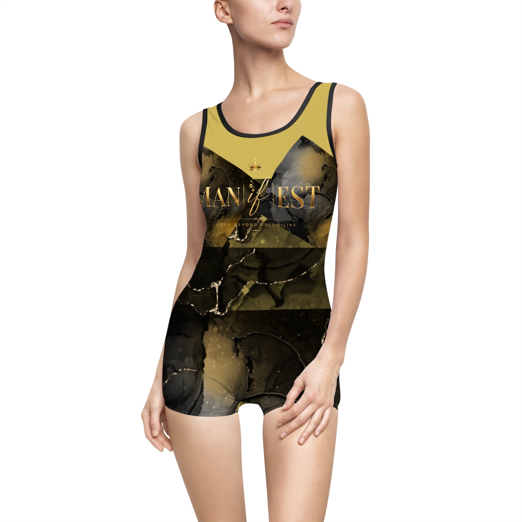 Women's "Man |if| est." Vintage Swimsuit