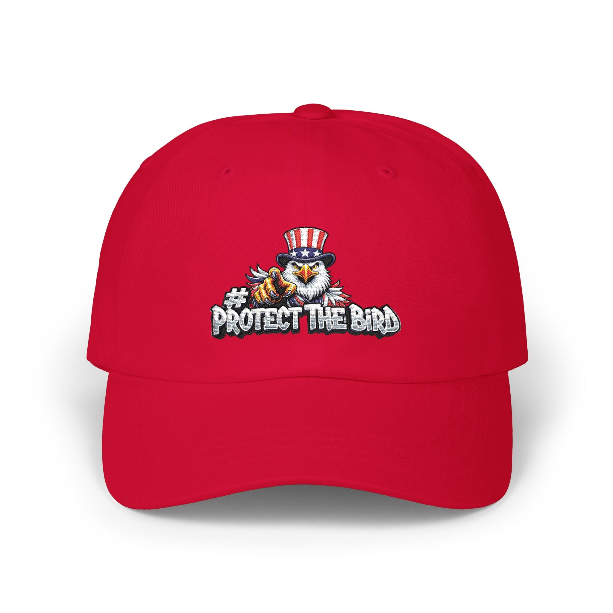 Protect The Bird Dad Cap — Patriotic Uncle Sam Bird Baseball Hat
