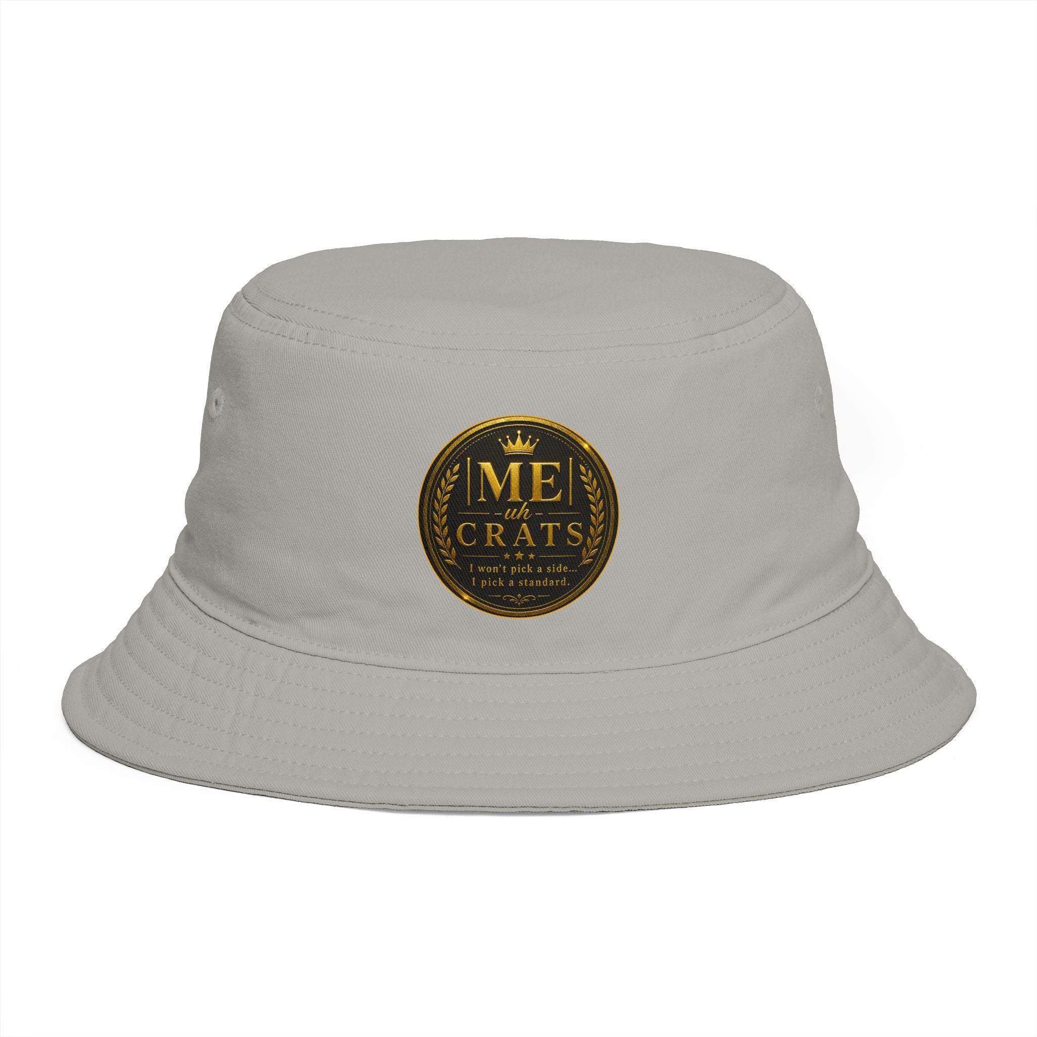 Me -uh- CRATS Bucket Hat — Vintage Gold Crest Signature Edition