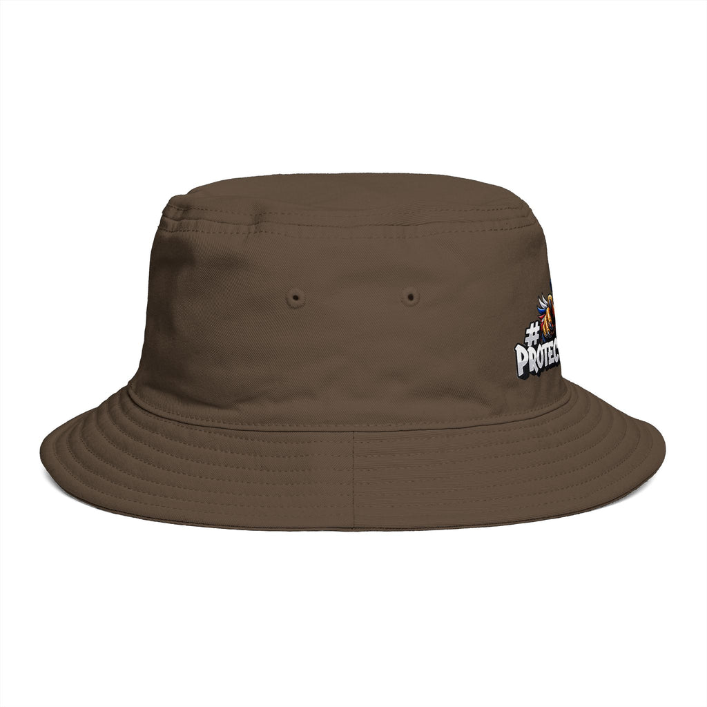 Protect The Bird Patriotic Eagle Bucket Hat — American Flag Uncle Sam Design
