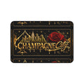 The Champagne City Desk Mat — Gold Skyline & Rose Gaming/Office Mouse Pad