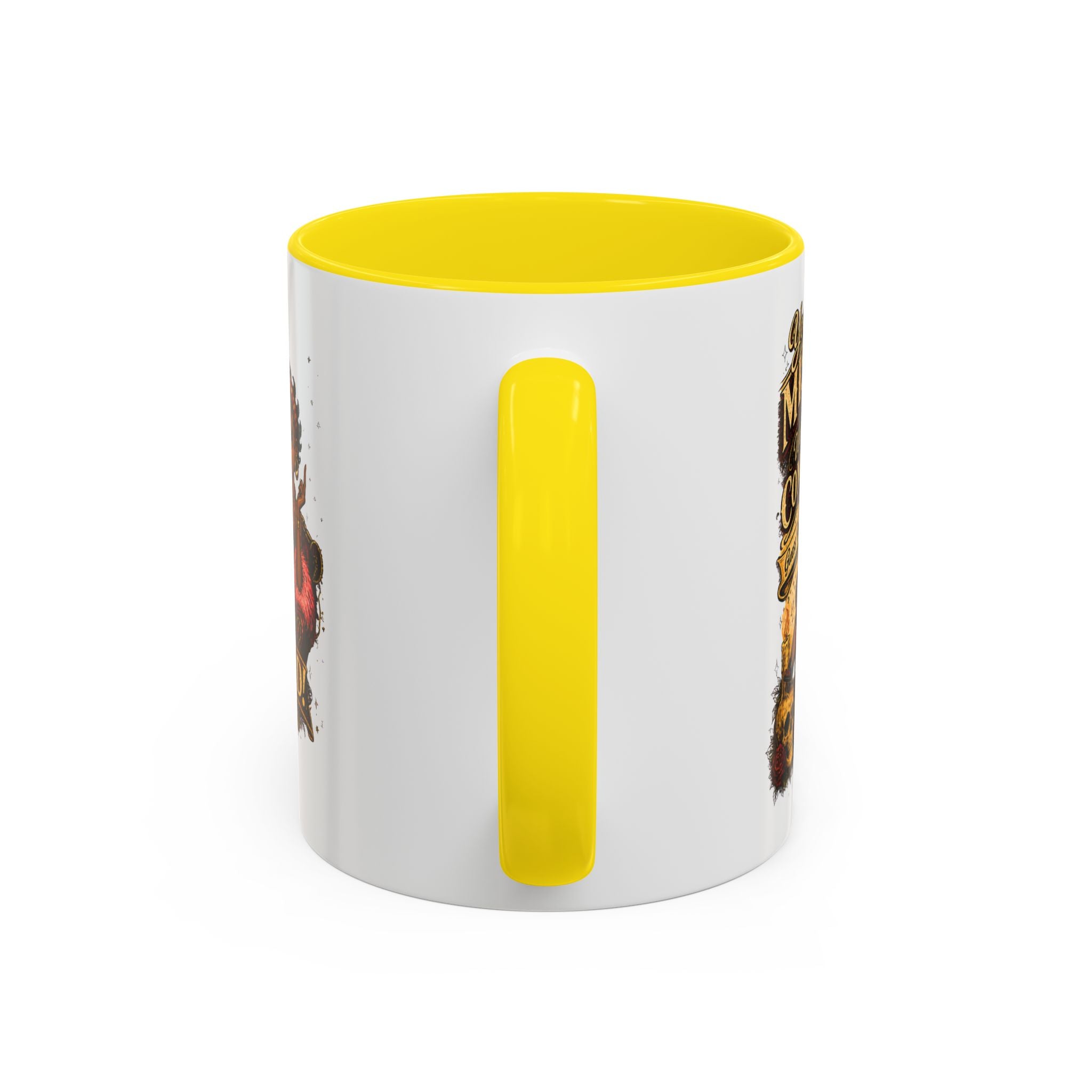 Accent Coffee Mug — "Your Misery Pays My Company" Vintage Pin-Up Gothic Coffee Mug