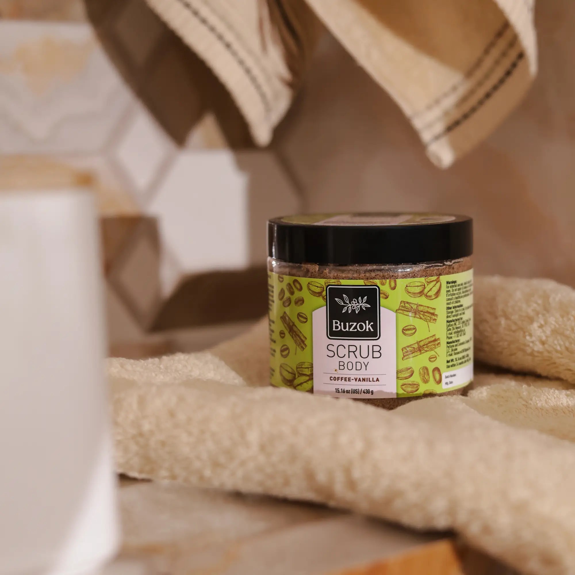 Coffee-Vanilla Sugar-Salt Body Scrub