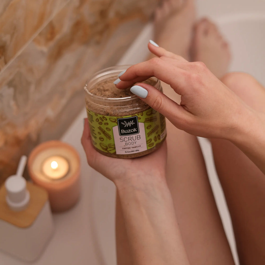 Coffee-Vanilla Sugar-Salt Body Scrub